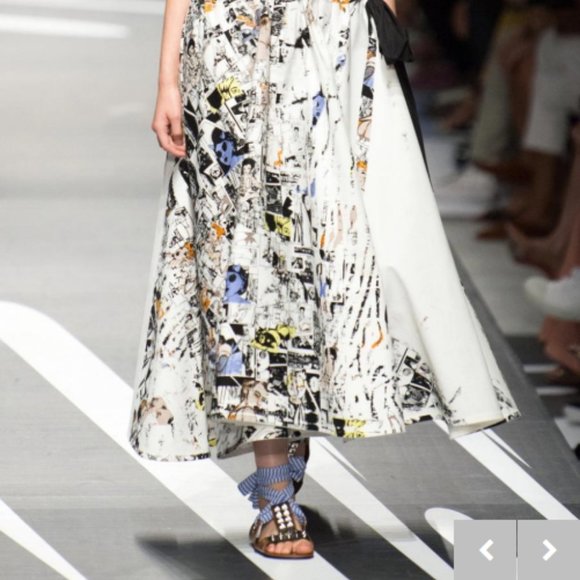 NEW Prada Studded Bow Tie Sandals (7) - Picture 9 of 9